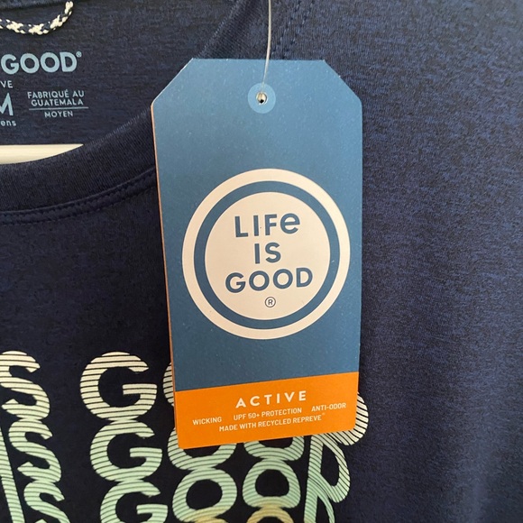Life is Good Men's Long Sleeve Active Tee - Picture 4 of 6